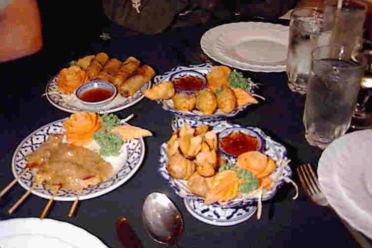 Plate presentations at Royal Thai Restaurant